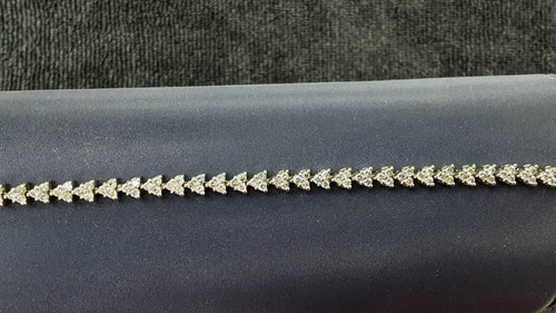 Tennis Bracelet - White Gold 14k (.585) 13.4 grams 7 inch