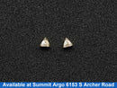 Double Stud Earring - Yellow Gold 14k (.585) 1.3 grams