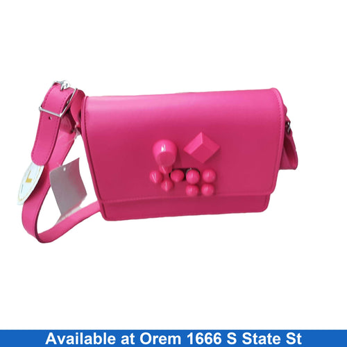 Christian Louboutin One Stud Flap Bag Pink Purse / Handbag