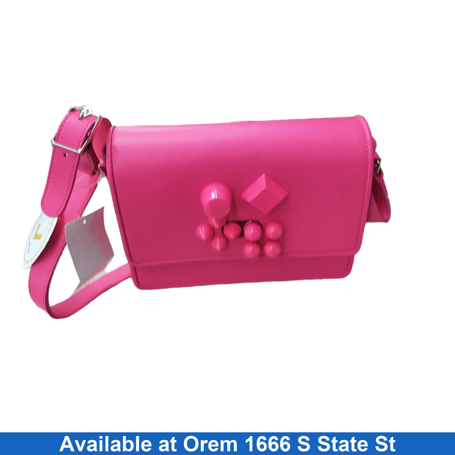 Christian Louboutin One Stud Flap Bag Pink Purse / Handbag
