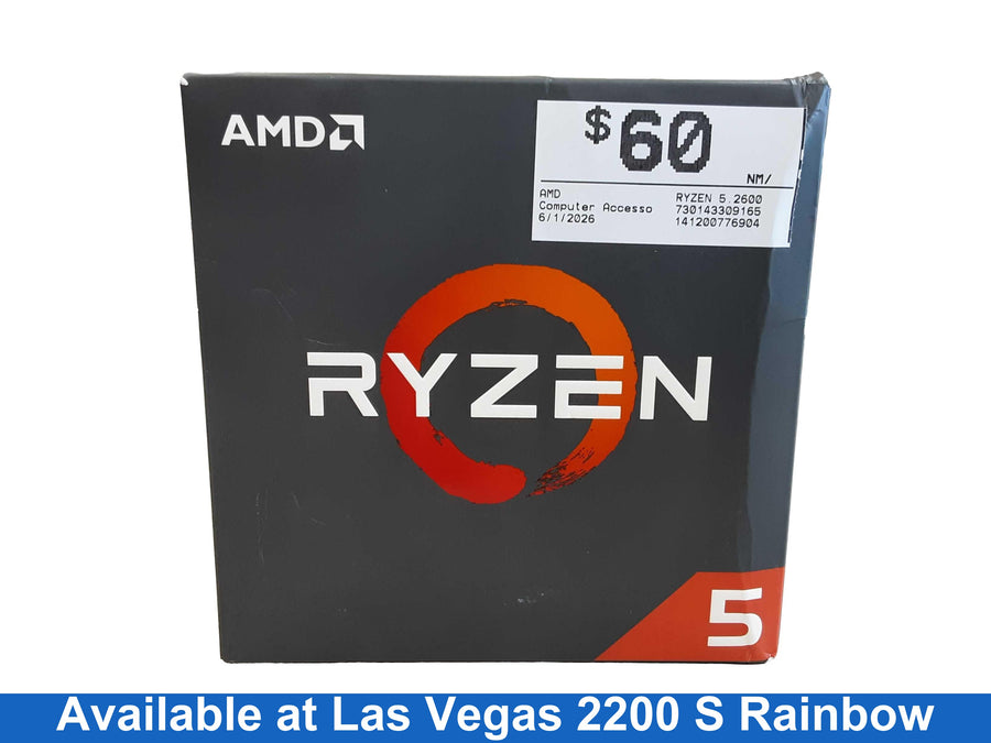 Amd Ryzen 5.2600 Black Computer Accessory