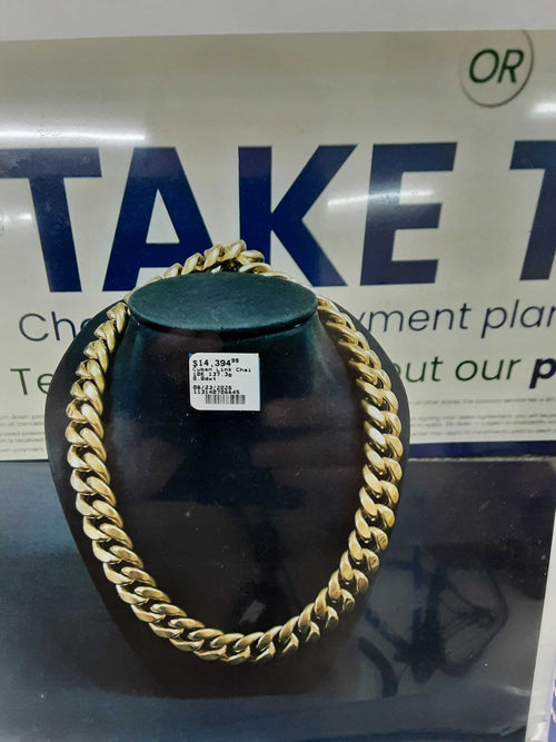 Cuban Link Chain - Yellow Gold 10k (.417) 137.3 grams 28 inch