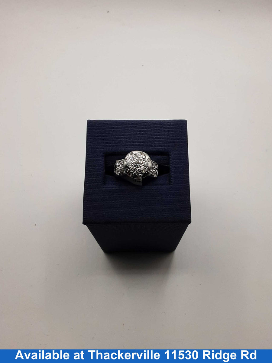 Women's Ring - White Gold 14k (.585) 5.5 Grams Size 4.5
