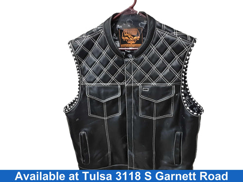 Milwaukee Leather Leather Vest Black Riding Jacket