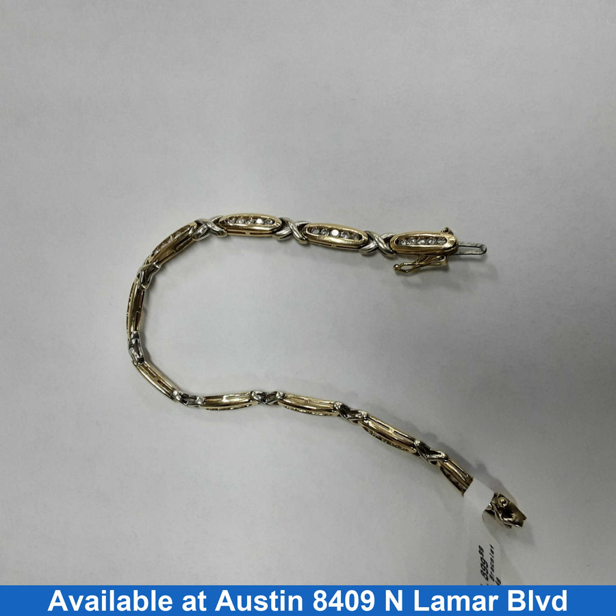 Bangle Bracelet - Yellow Gold 14k (.585) 11.4 grams 7 inch