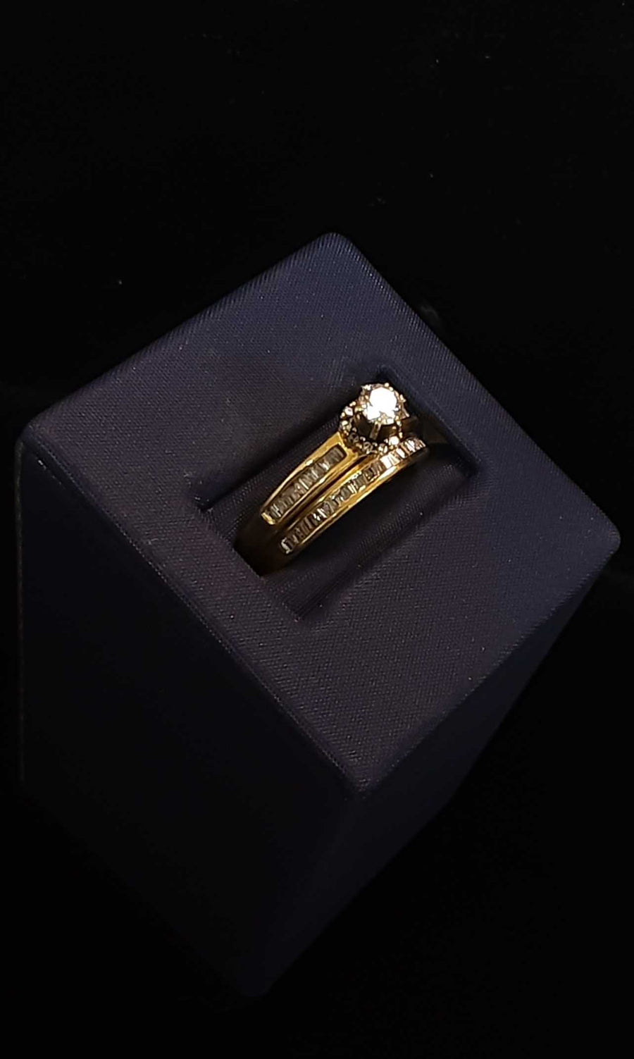 Ring - Engagement Set - Yellow Gold 14k (.585) 4.9 grams Size 7