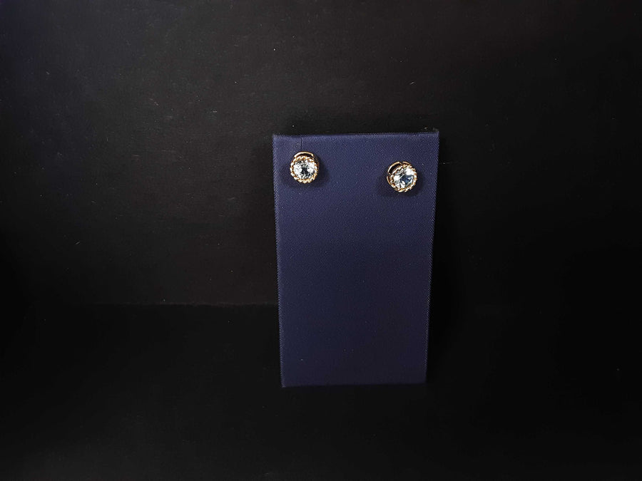 Double Stud Earring - Yellow Gold 14k (.585) 0.9 grams