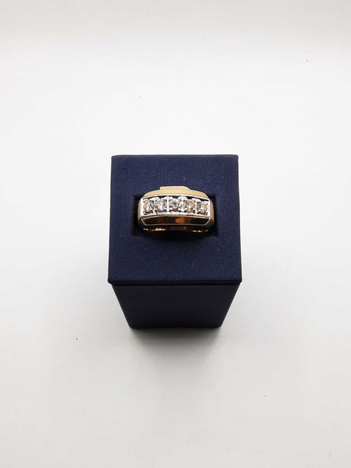 Men's Ring - Yellow Gold 14k (.585) 10 Grams Size 10.5