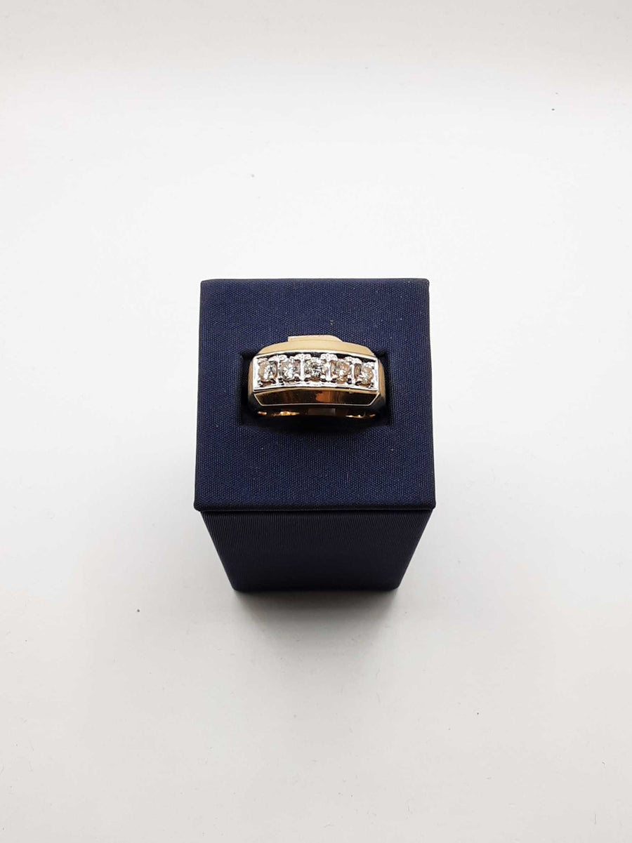 Men's Ring - Yellow Gold 14k (.585) 10 Grams Size 10.5