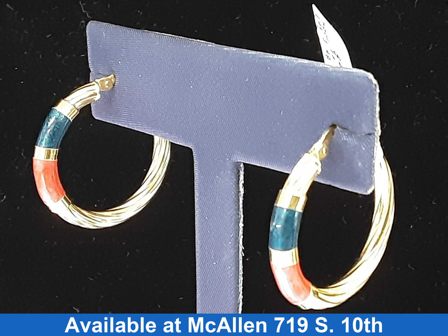 Hoop Earrings - Yellow Gold 14k (.585) 3.4 grams
