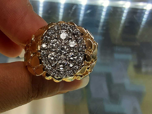 Men's Ring - Yellow Gold 14k (.585) 18 grams Size 12