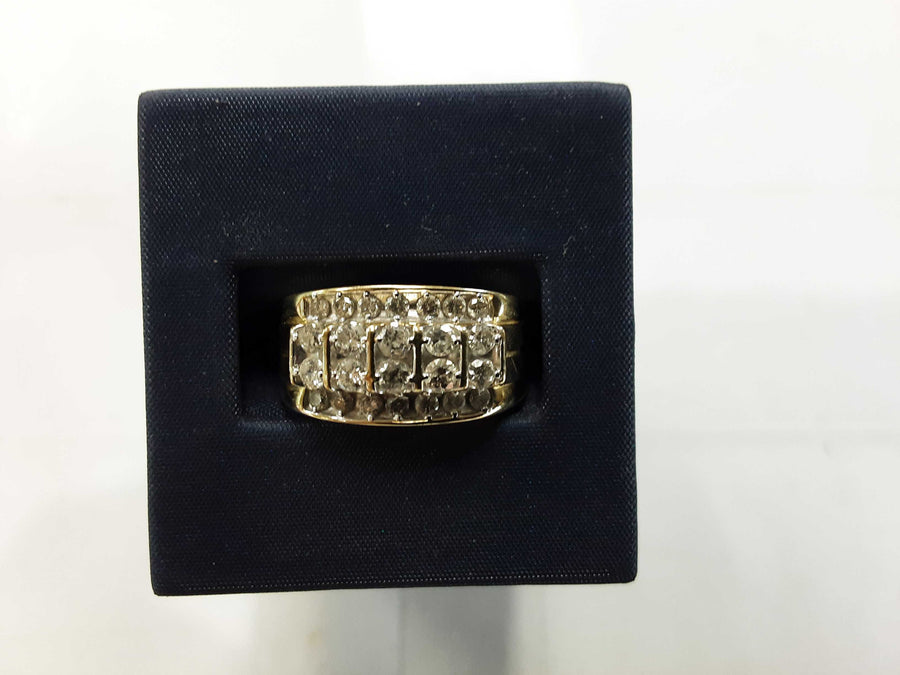 Men's Ring - Yellow Gold 10k (.417) 4.8 grams Size 10.5