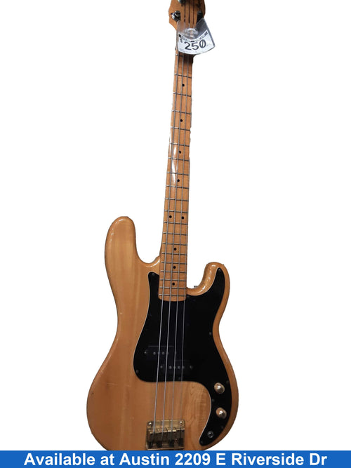 Harmony Beige / Tan Electric Bass Guitar