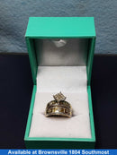 Ring - Engagement Set - Yellow Gold 14k (.585) 6 grams Size 5