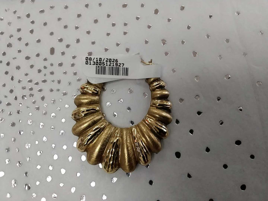 Shrimp Earrings - Yellow Gold 10k (.417) 6.3 grams