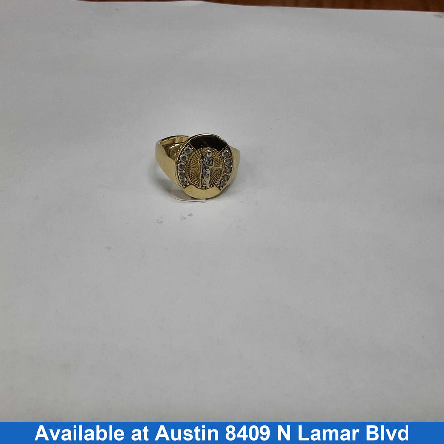 Men's Ring - Yellow Gold 14k (.585) 5.6 grams Size 10.5