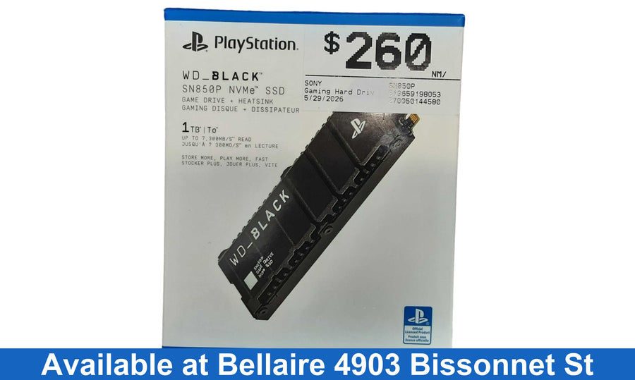 Sony Sn850p Black Gaming Hard Drive
