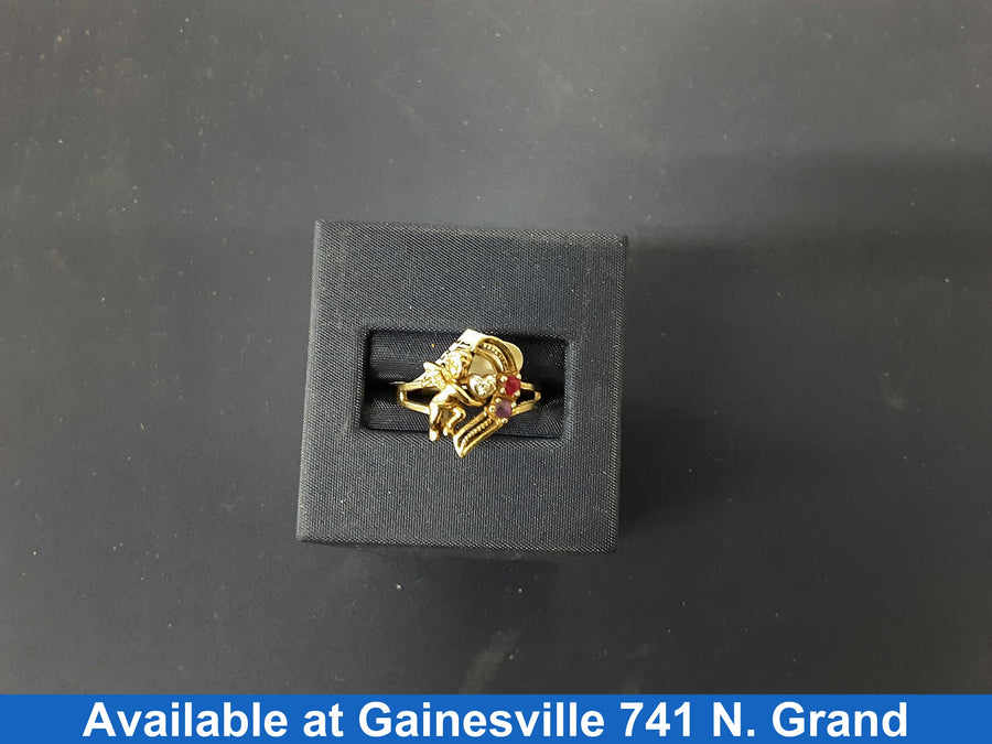 Women's Ring - Yellow Gold 10k (.417) 2.2 grams Size 8.5