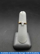 Women's Ring - Solitaire - Yellow Gold 14k (.585) 3.6 grams Size 7