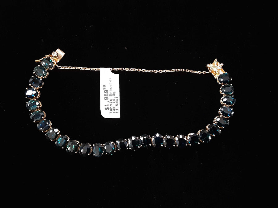 Tennis Bracelet - Yellow Gold 14k (.585) 14 grams 6 inch