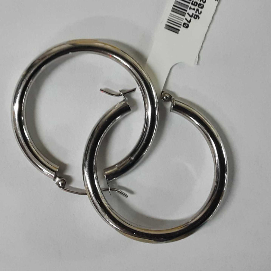 Bangle Earrings - White Gold 14k (.585) 2.2 grams