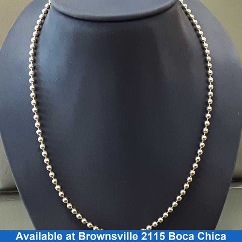 Bead Chain - Silver 13.7 grams 18 inch