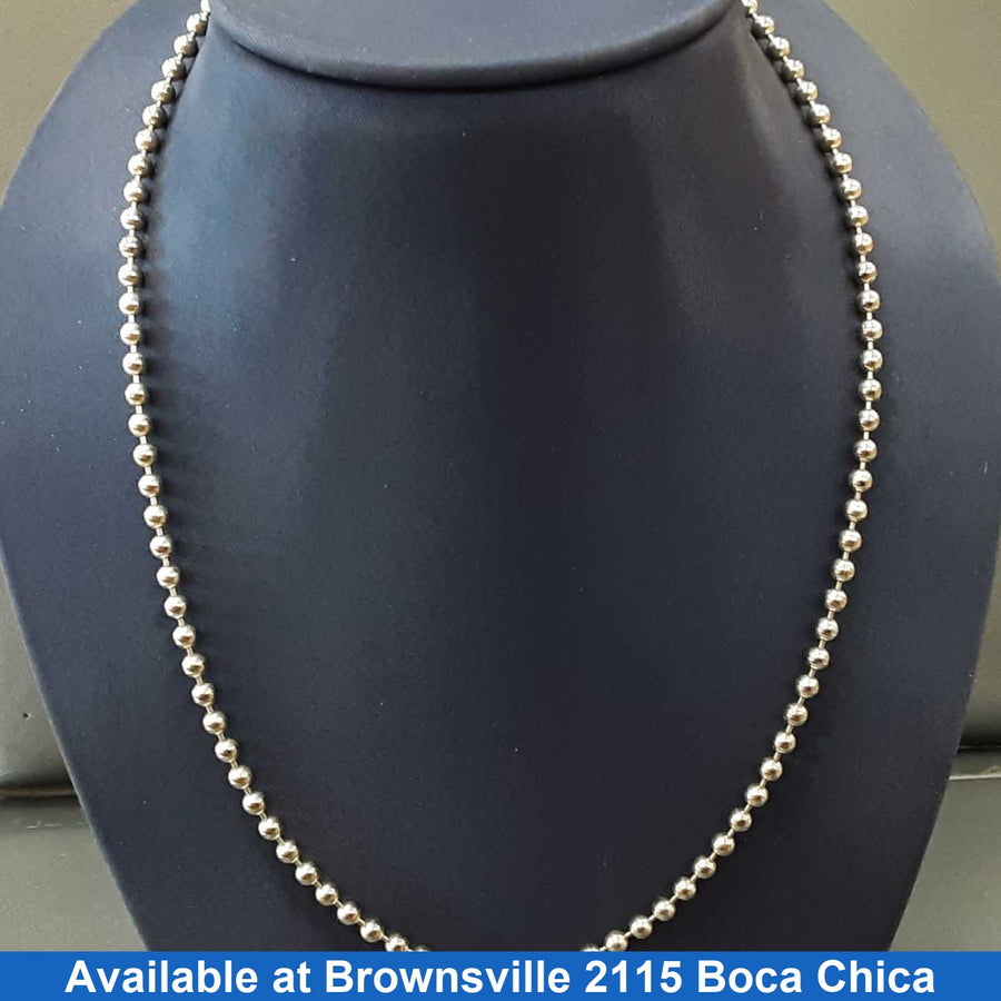 Bead Chain - Silver 13.7 grams 18 inch