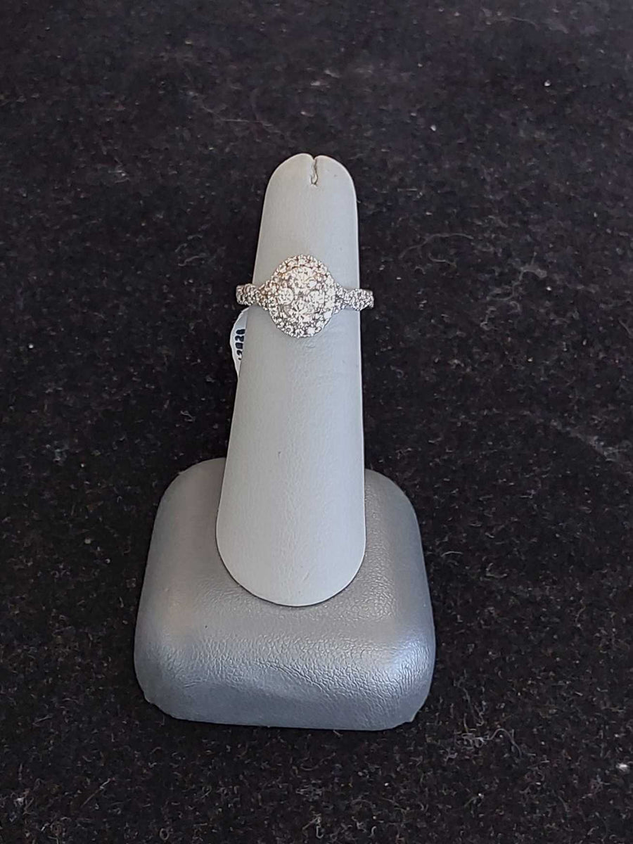 Ring - Wedding Set - White Gold 14k (.585) 4 grams Size 5