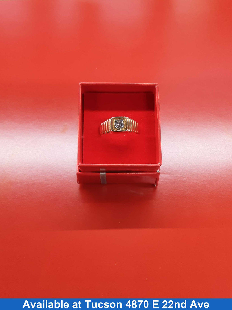 Men's Ring - Yellow Gold 14k (.585) 7.6 grams Size 12