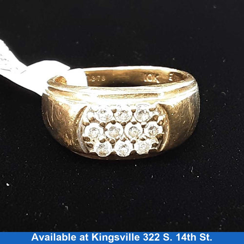 Men's Ring - Yellow Gold 10k (.417) 5 grams Size 8.5