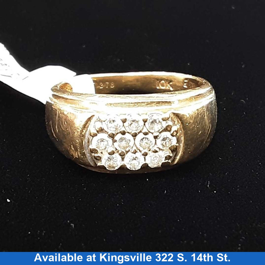 Men's Ring - Yellow Gold 10k (.417) 5 grams Size 8.5