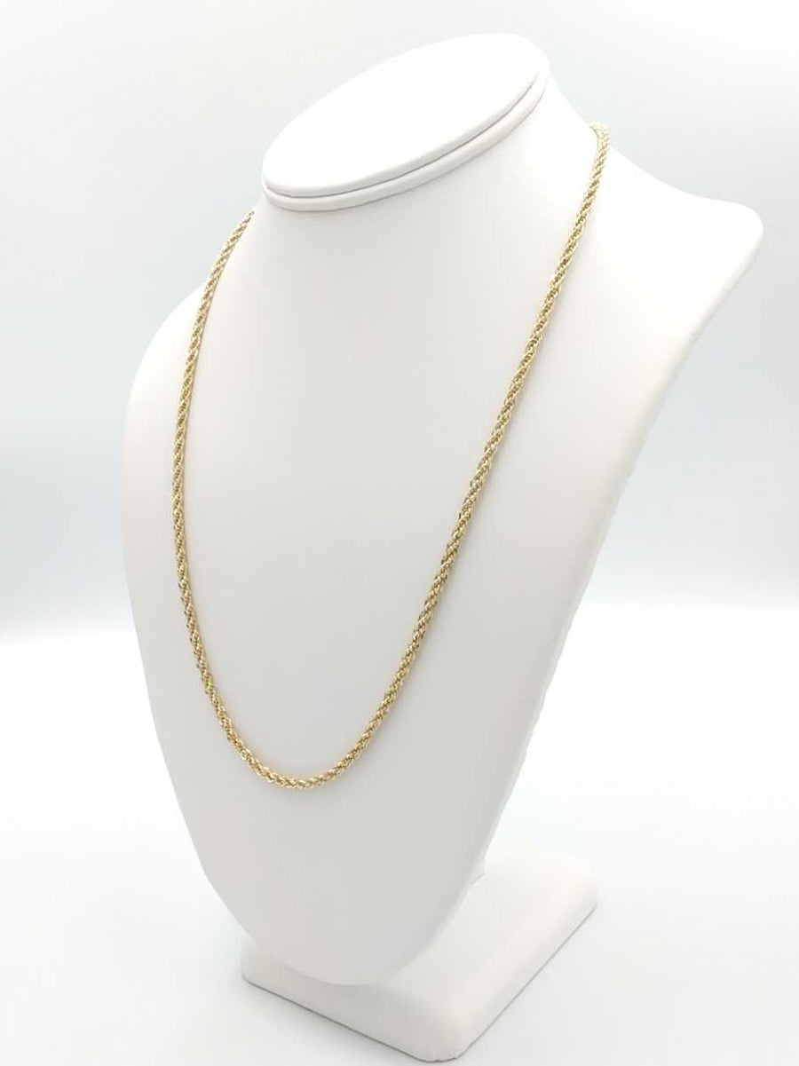 Rope Chain - Yellow Gold 14k (.585) 4.1 grams 22 inch