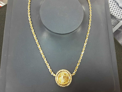 Rope Chain - Yellow Gold 14k (.585) 17 grams 12 inch