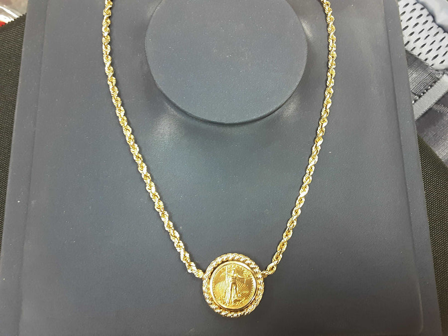 Rope Chain - Yellow Gold 14k (.585) 17 grams 12 inch