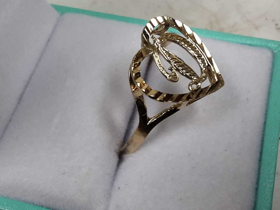 Women's Ring - Yellow Gold 10k (.417) 1.7 grams Size 12.5
