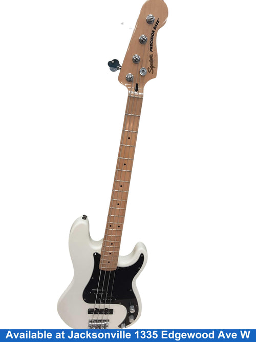 Squire Precision Bass White Electric Bass Guitar
