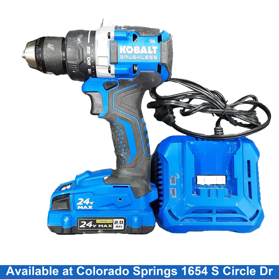 Kobalt Kdd 124b-03 Blue Cordless Standard Drill