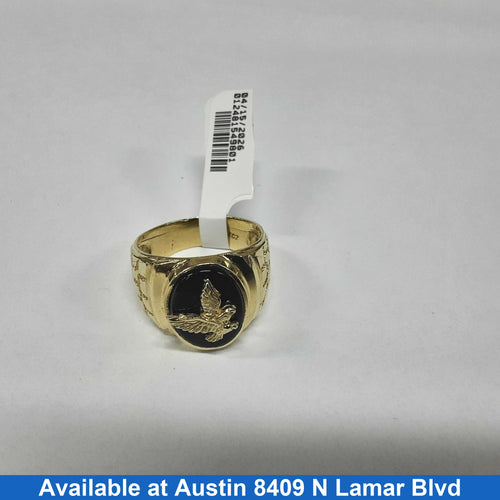 Men's Ring - Yellow Gold 14k (.585) 8.8 grams Size 10.5