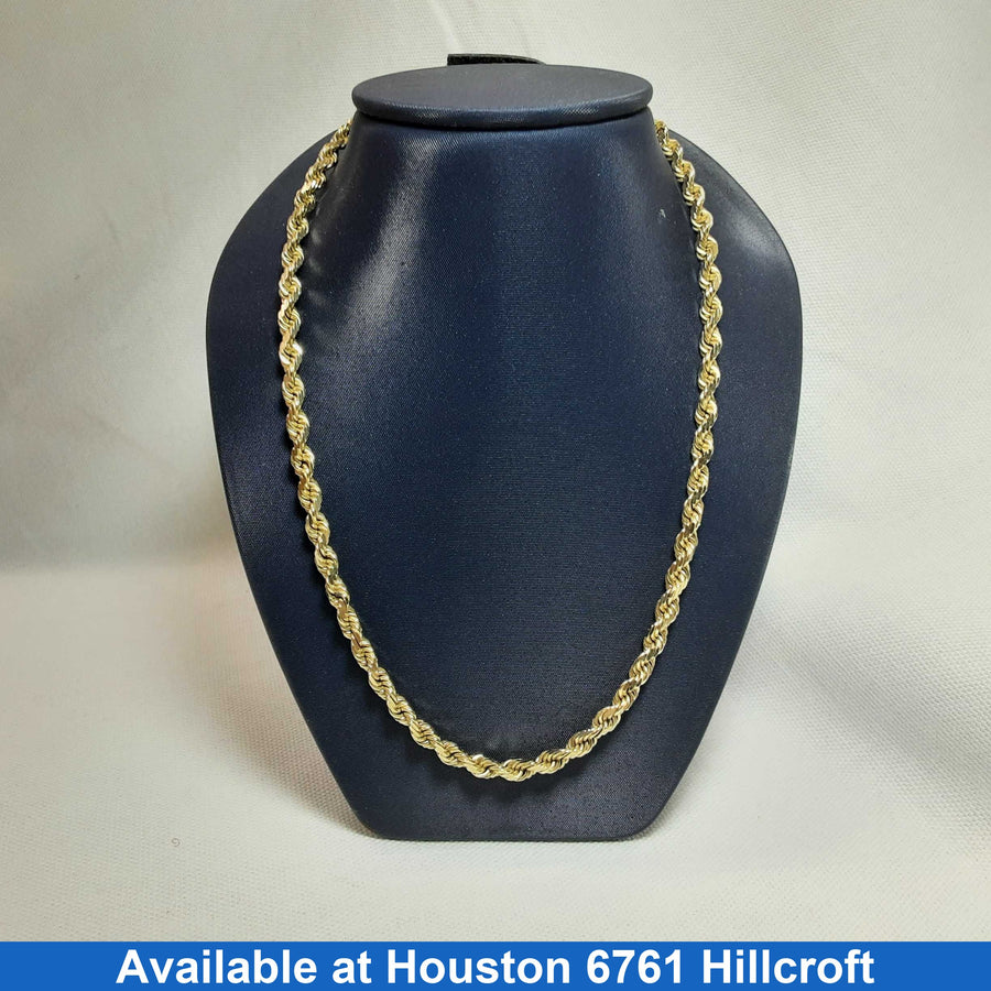 Rope Chain - Yellow Gold 14k (.585) 29.5 grams 24 inch