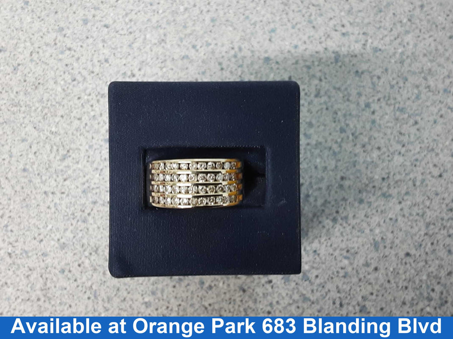 Ring - Wedding Band - Yellow Gold 14k (.585) 5.6 grams Size 9