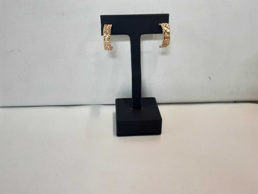 Shrimp Earrings - Tricolor Gold 10k (.417) 5 grams