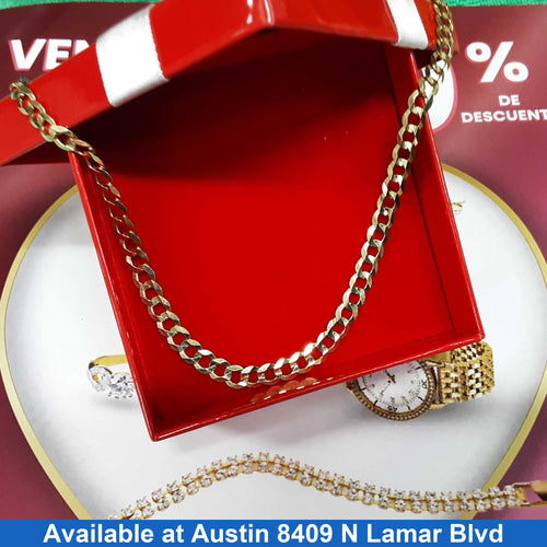 Cuban Link Chain - Yellow Gold 10k (.417) 16.1 grams 22 inch