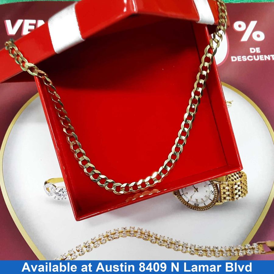 Cuban Link Chain - Yellow Gold 10k (.417) 16.1 grams 22 inch