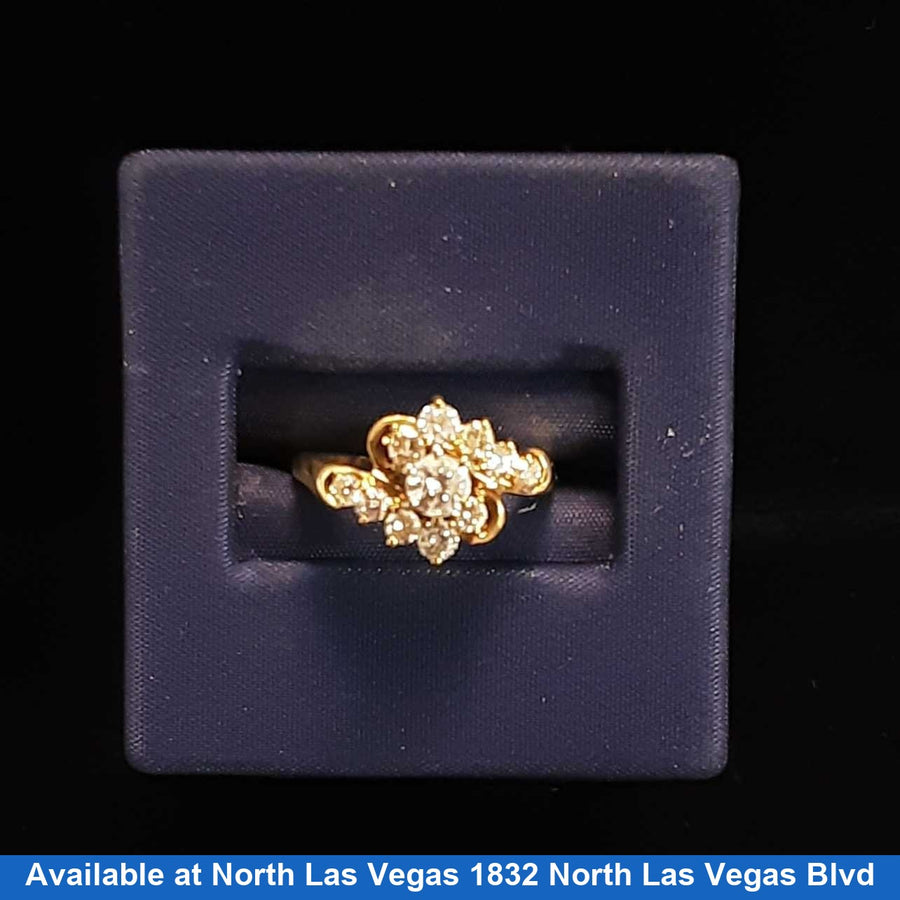 Women's Ring - Yellow Gold 14k (.585) 3.2 grams Size 5