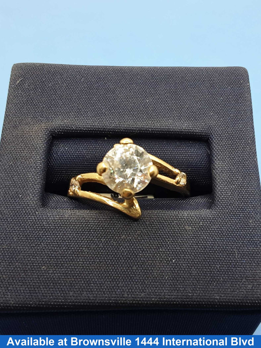 Women's Ring - Yellow Gold 10k (.417) 3.3 grams Size 8
