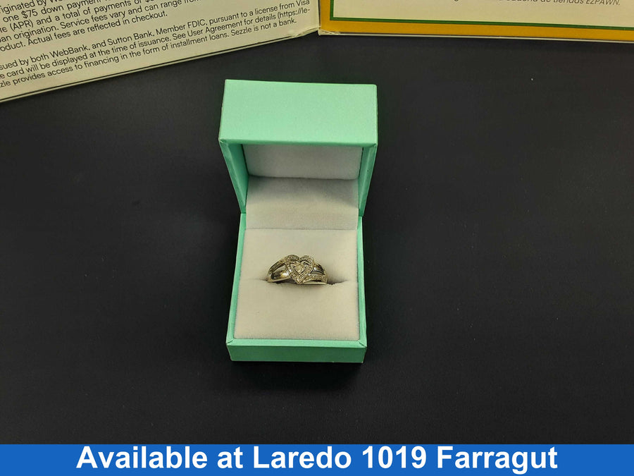 Women's Ring - White Gold 10k (.417) 2.7 grams Size 20