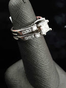 Ring - Engagement Set - White Gold 14k (.585) 7.6 grams Size 5
