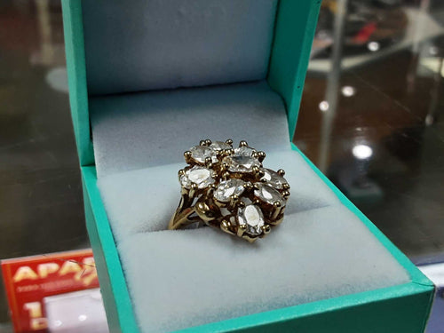 Women's Ring - Yellow Gold 10k (.417) 5.9 grams Size 8.5