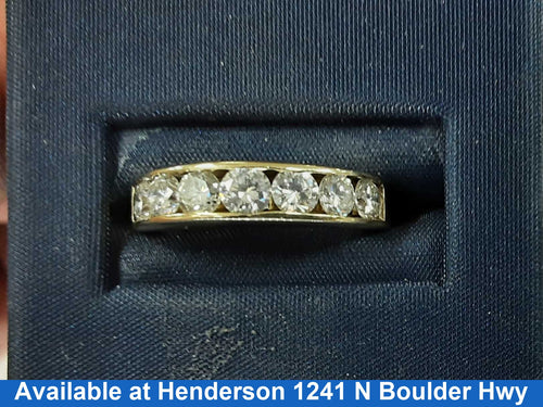 Women's Ring - Anniversary - Yellow Gold 14k (.585) 4.4 Grams Size 6