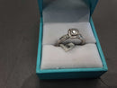 Ring - Wedding Set - White Gold 14k (.585) 2.2 grams Size 7